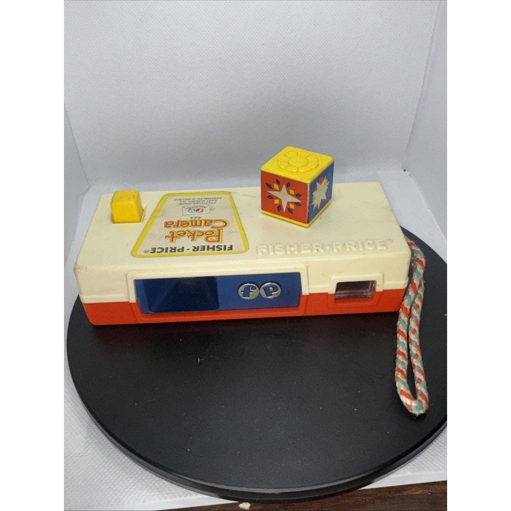 Vintage 1974 Fisher Price Toys POCKET CAMERA #464 Works Excellent used condition